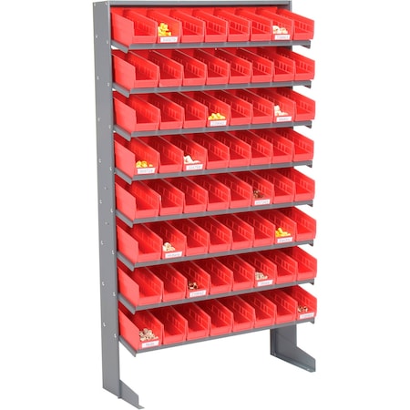 Global Industrial Steel, Gray, 61 in H, 33 in W 603426RD